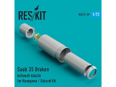 Saab 35 Draken Exhaust Nozzle For Hasegawa / Eduard Kit - image 1
