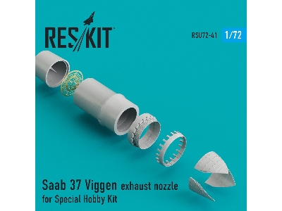 Saab 37 Viggen Exhaust Nozzle For Special Hobby Kit - image 1