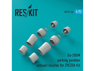 Su-30sm Parking Position Exhaust Nozzles For Zvezda Kit - image 1