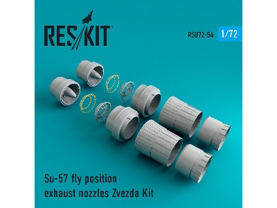 Su-57 Fly Position Exhaust Nozzles Zvezda Kit - image 1