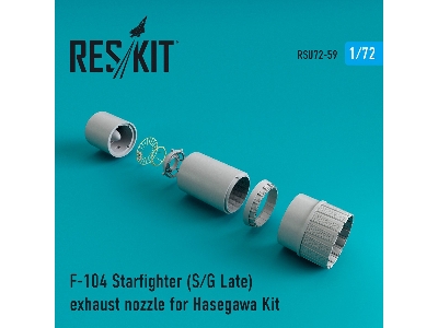 F-104 Starfighter (S/G Late) Exhaust Nozzle For Hasegawa Kit - image 2