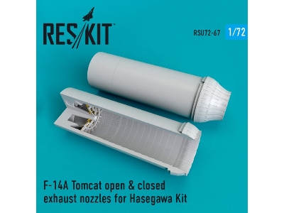 F-14a Tomcat Open & Closed Exhaust Nozzles For Hasegawa Kit - image 1