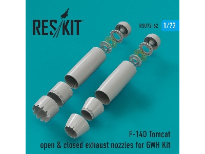 F-14d Tomcat Open & Closed Exhaust Nozzles For Gwh Kit - image 1