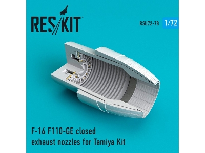 F-16 F110-ge Closed Exhaust Nozzles For Tamiya Kit - image 1