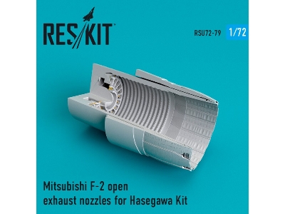 Mitsubishi F-2 Open Exhaust Nozzles For Hasegawa Kit - image 1