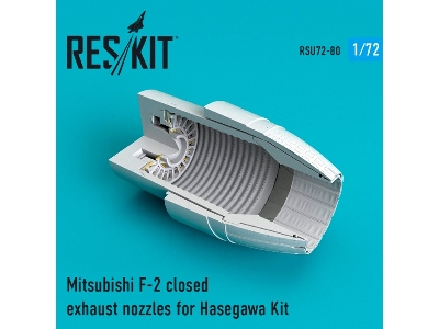 Mitsubishi F-2 Closed Exhaust Nozzles For Hasegawa Kit - image 1