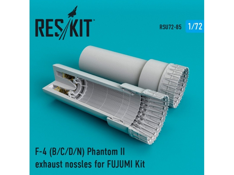 F-4 Phantom Ii (B/C/D/N) Exhaust Nossles For Fujumi Kit - image 1 F-4 Phantom Ii (B/C/D/N) Exhaust Nossles For Fujumi Kit - image 1