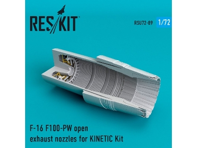 F-16 F100-pw Open Exhaust Nozzles For KinetiC Kit - image 1