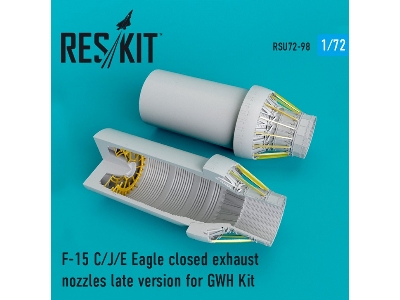 F-15 C/J/E Eagle Closed Exhaust Nozzles Late Version For Gwh Kit - image 1