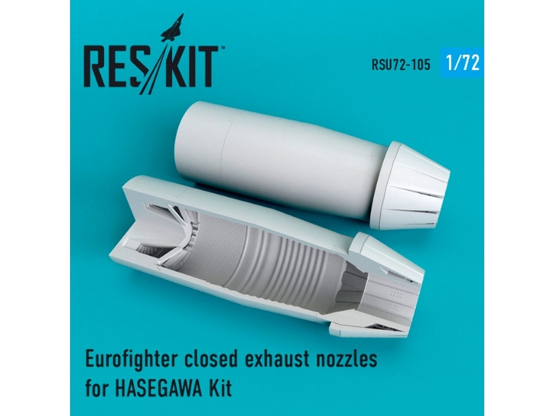 Eurofighter Closed Exhaust Nozzles For Hasegawa Kit - image 1