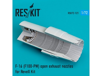F-16 F100-pw Open Exhaust Nozzles For Revell Kit - image 1