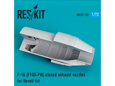 F-16 F100-pw Closed Exhaust Nozzles For Revell Kit - image 1