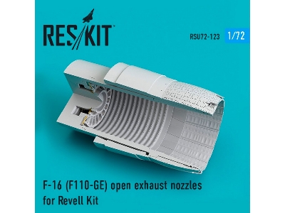 F-16 F110-ge Open Exhaust Nozzles For Revell Kit - image 1
