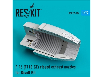 F-16 F110-ge Closed Exhaust Nozzles For Revell Kit - image 1