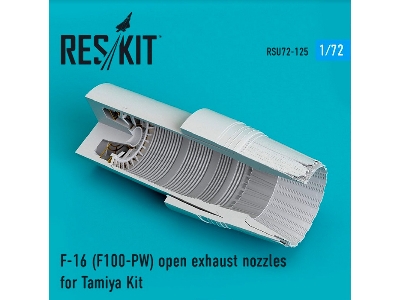 F-16 F100-pw Open Exhaust Nozzles For Tamiya Kit - image 1