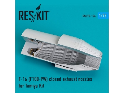 F-16 F100-pw Closed Exhaust Nozzles For Tamiya Kit - image 1