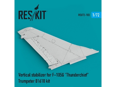 Vertical Stabilizer For F-105g Thunderchief Trumpeter 01618 Kit - image 1