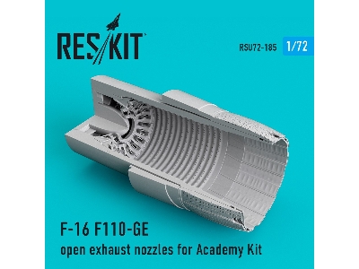 F-16 F110-ge Open Exhaust Nozzles For Academy Kit - image 1