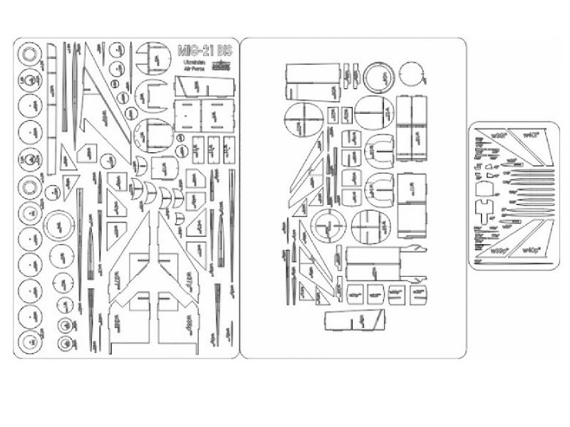 Mig-21 Bis Ukrainian Air Force - Szkielet - image 1