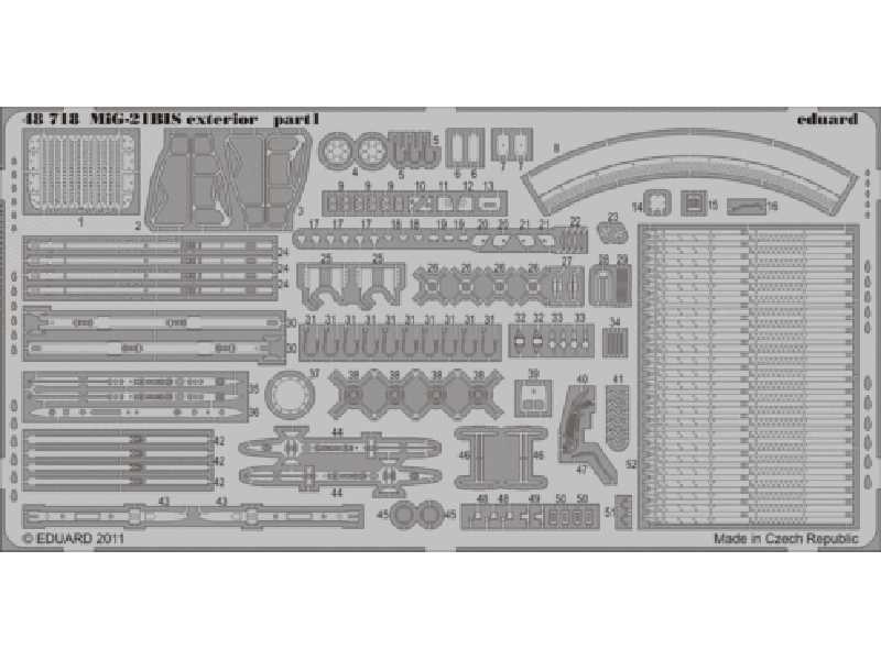 MiG-21BIS exterior 1/48 - Eduard - image 1