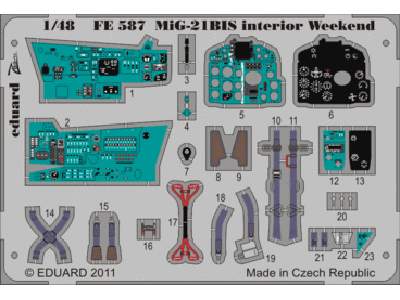 MiG-21BIS interior S. A.  Weekend 1/48 - Eduard - - image 1