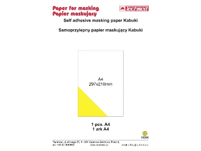 Self Adhesive Masking Paper Kabuki (1 Pcs. A4) - image 1