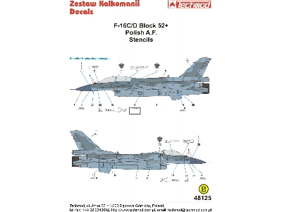 16C/D Block 52+ Numbers - Polish AF - 1:48 - image 1