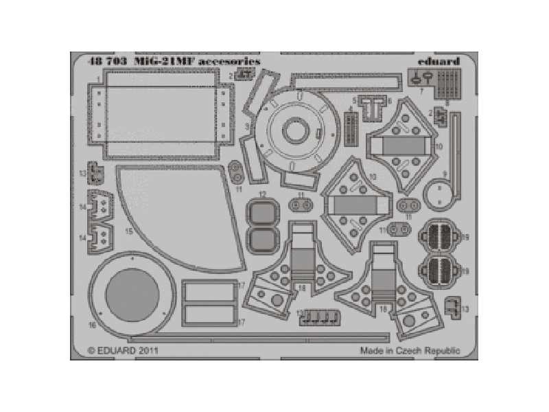 MiG-21MF accessories 1/48 - Eduard - image 1