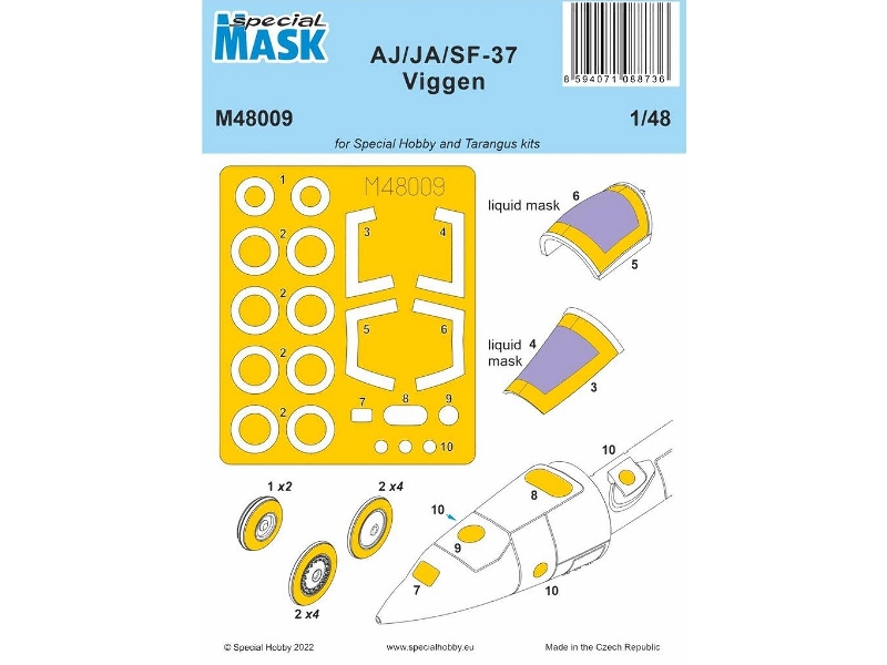 Aj/Ja/Sf-37 Viggen (For Special Hobby And Tarangus Kits) - image 1