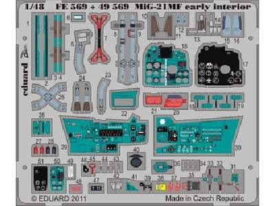 MiG-21MF early interior S. A.  Weekend 1/48 - Eduard - - image 1