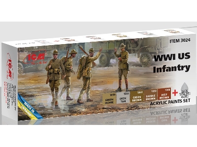 Acrylic Paint Set For WWI Us Infantry - image 1