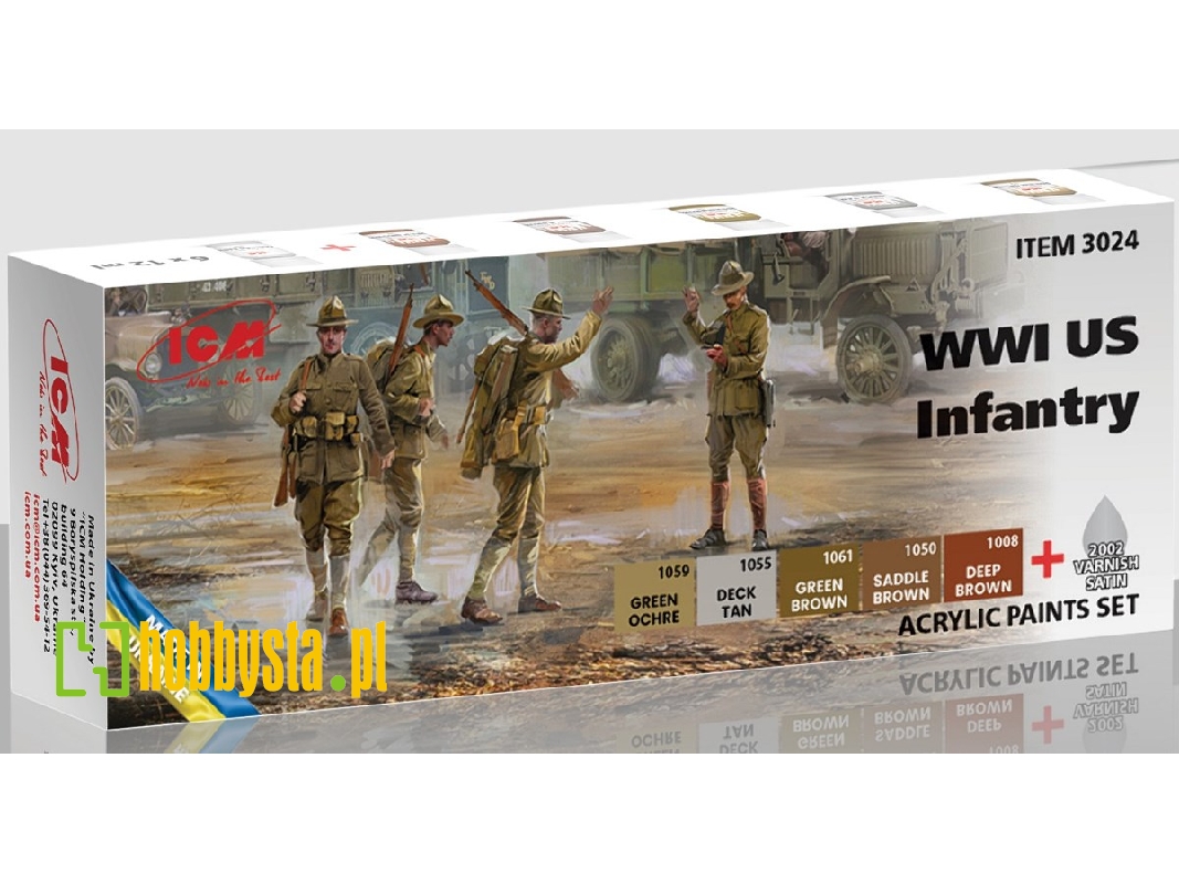 Acrylic Paint Set For WWI Us Infantry - image 1