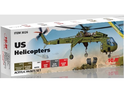 Acrylic Paint Set For Us Helicopters - image 1