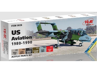 Acrylic Paint Set For Us Aviation 1980 - 1990 - image 1