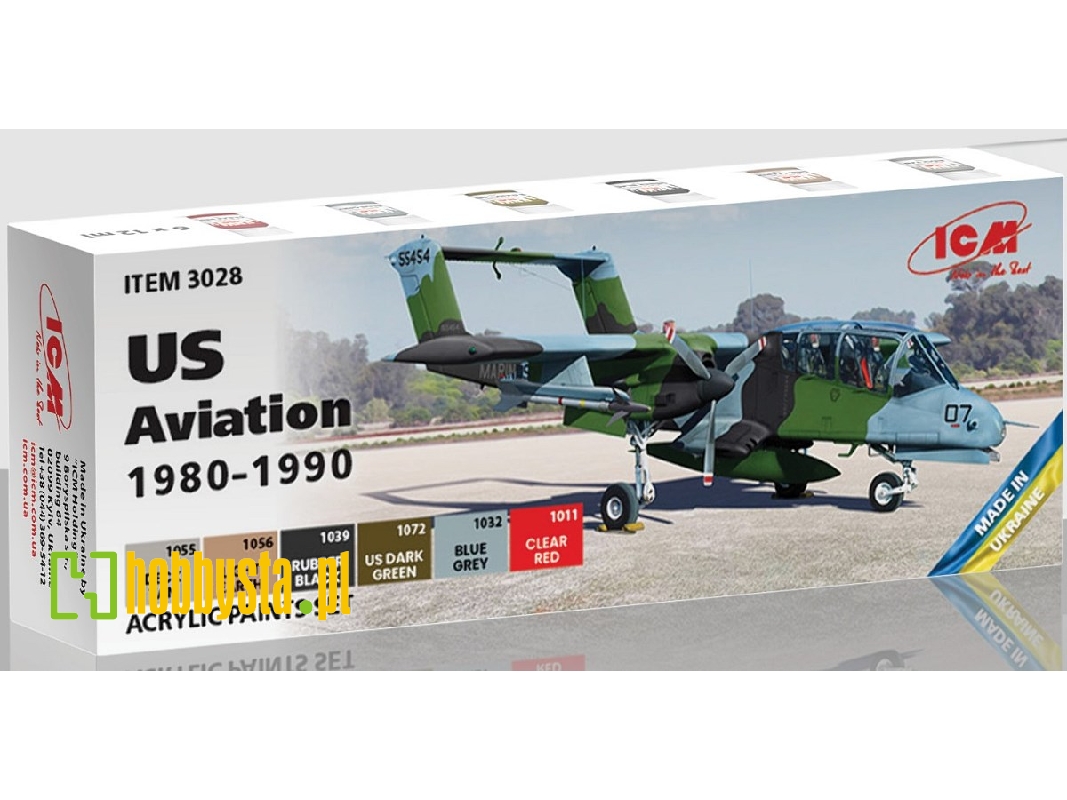 Acrylic Paint Set For Us Aviation 1980 - 1990 - image 1