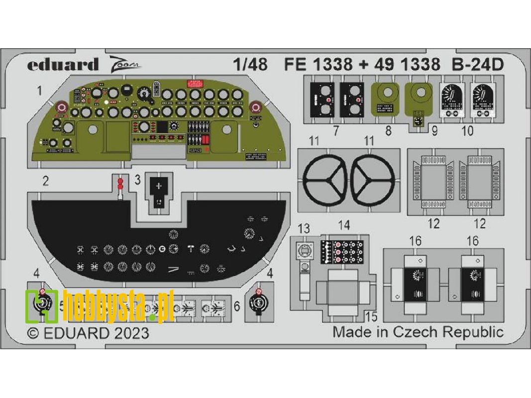 B-24D cockpit 1/48 - REVELL - image 1