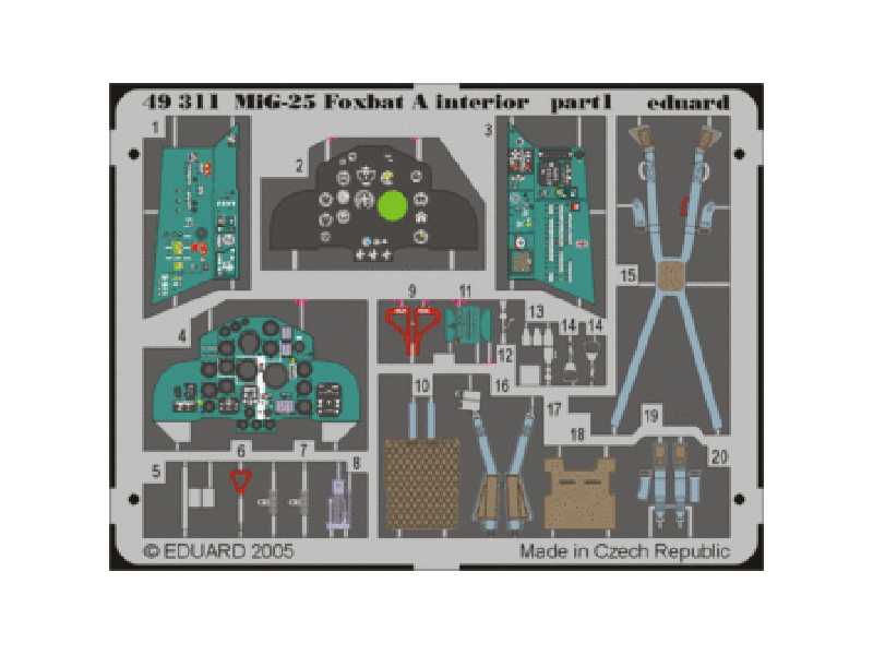 MiG-25 Foxbat A interior 1/48 - Revell - image 1