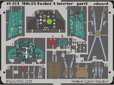 MiG-25 Foxbat A interior 1/48 - Revell - image 2