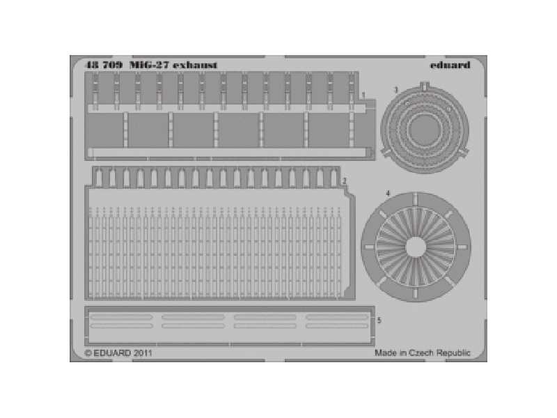 MiG-27 exhaust 1/48 - Italeri - image 1