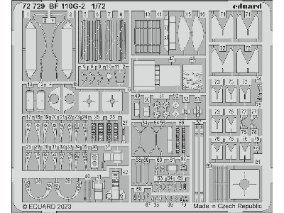 Bf 110G-2 1/72 - EDUARD - image 1