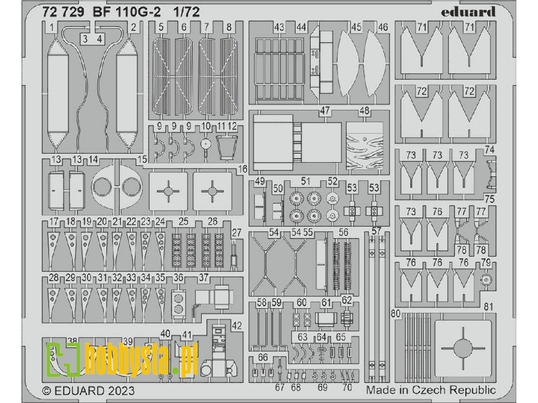 Bf 110G-2 1/72 - EDUARD - image 1