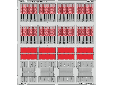 C-130J cargo seatbelts 1/72 - ZVEZDA - image 1