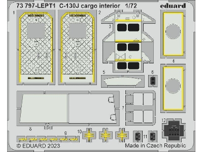 C-130J cargo interior 1/72 - ZVEZDA - image 1