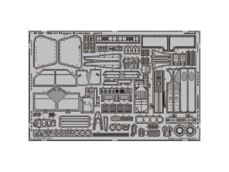 MiG-27 Flogger D exterior 1/48 - Italeri - image 1