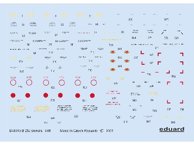 B-25J stencils 1/48 - HONG KONG MODELS - image 1