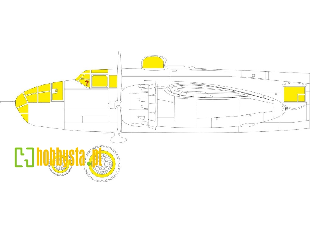 B-25J glazed nose TFace 1/48 - HONG KONG MODELS - image 1