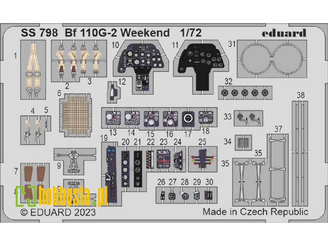 Bf 110G-2 Weekend 1/72 - EDUARD - image 1