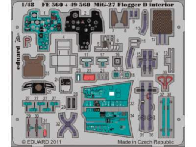 MiG-27 Flogger D interior S. A. 1/48 - Italeri - - image 1