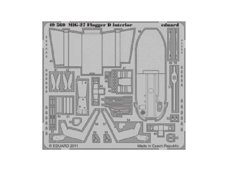 MiG-27 Flogger D interior S. A. 1/48 - Italeri - image 1