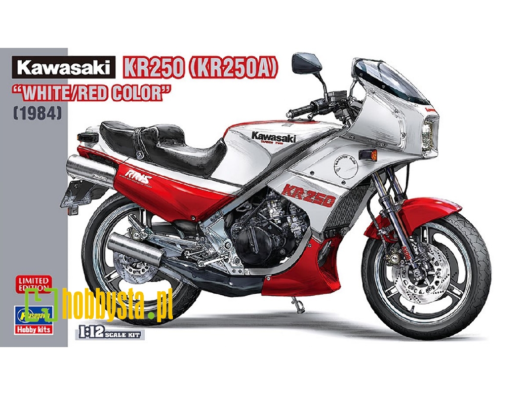 Kawasaki Kr250 White/Red Color (1984) - image 1